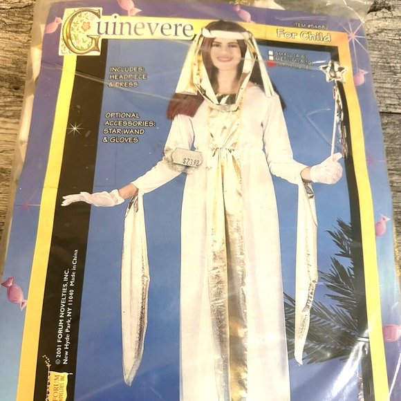 Queen Guinevere Renaissance Child Dress Halloween Tween Large 12-14 - Picture 1 of 2